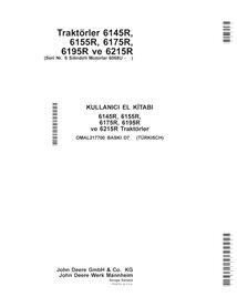 John Deere 6145R, 6155R, 6155RH, 6175R, 6195R, 6215R MY15- tractor pdf manual del operador TR - John Deere manuales - JD-OMAL...