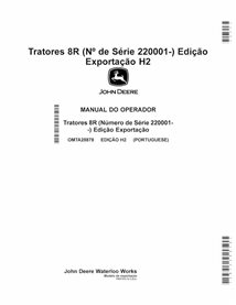 JD-OMTA28878-PT John Deere 8R370, 8R 250, 8R280, 8R 230, 8R340, 8R310, 8R 410 SN 22001- tractor operator's manual PT (OMTA28878)
