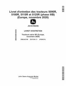 John Deere 5090R, 5125R, 5115R, 5100R Edição C1 trator pdf manual do operador FR - John Deere manuais - JD-OMSU63199-FR