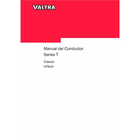 Valtra T121c, T131c, T161c, T171c, T121h, T131h, T151eh, T161h, T171h, T191h tractor pdf operator's manual ES - Valtra manual...