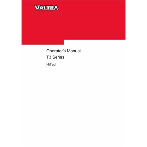 Valtra T133 H, T153 H, T173 H e T193 H trator pdf manual do operador - Valtra manuais - VALTRA-39851212-EN