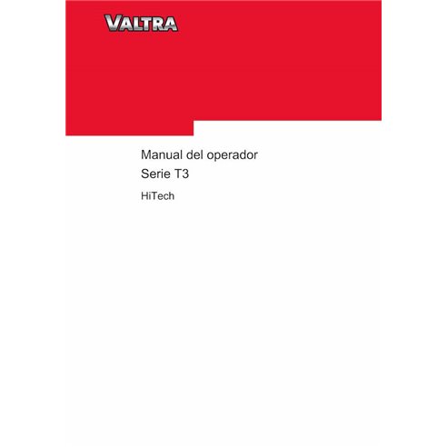 Valtra T133 H, T153 H, T173 H and T193 H tractor pdf operator's manual ES - Valtra manuals - VALTRA-39851332-ES