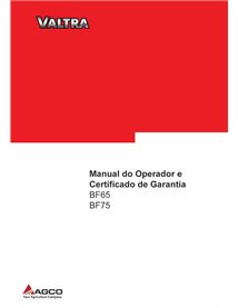 Tractor Valtra BF65, BF75 pdf manual del operador PT - Valtra manuales - VALTRA-81920500-PT