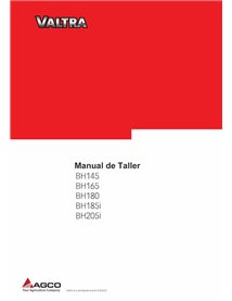 Valtra BH145, BH165, BH180, BH185i, BH205i tractor pdf manual de taller ES - Valtra manuales - VALTRA-86509400-ES