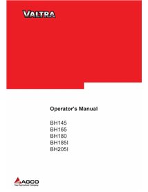 Valtra BH145, BH165, BH180, BH185I, BH205I tractor pdf manual del operador - Valtra manuales - VALTRA-85739600-EN