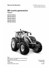 Valtra BH144, BH154, BH174 ,BH194, BH214 HiTech tracteur pdf manuel d'utilisation ES - Valtra manuels - VALTRA-ACW5554380-ES