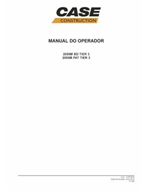 Case 2050M Tier 3 bulldozer sur chenilles pdf manuel de l'opérateur PT - Case manuels - CASE-47879918-PT