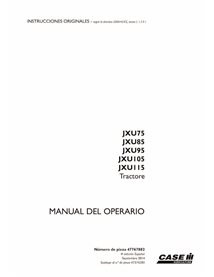 Case IH JXU75, JXU85, JXU95, JXU105, JXU115 tractor pdf manual del operador ES - Case IH manuales - CASE-47767882-ES