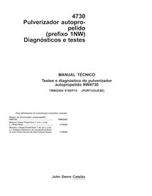 TM802454-2015-PT Manuel de diagnostic et de tests du pulvérisateur automoteur John Deere 4730 PT (TM802454)