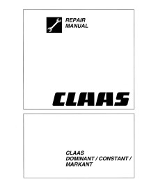 Manuel de réparation de la presse à balles Claas Markant - Claas manuels