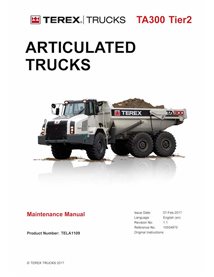 Manual de manutenção em pdf do caminhão articulado Terex TA300 Tier 2 - Terex manuais - TEREX-15504870-EN