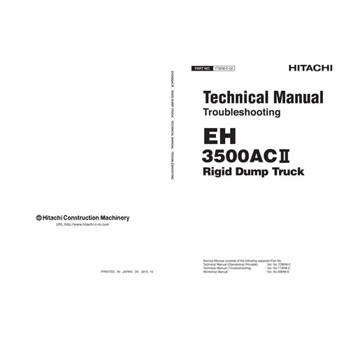 Hitachi 3500AC2 rigid dump truck pdf troubleshooting technical manual  - Hitachi manuals - HITACHI-TT8R8E02-EN