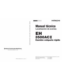 Hitachi 3500AC2 camión volquete rígido pdf solución de problemas manual técnico ES - Hitachi manuales - HITACHI-TT8R8S02-ES