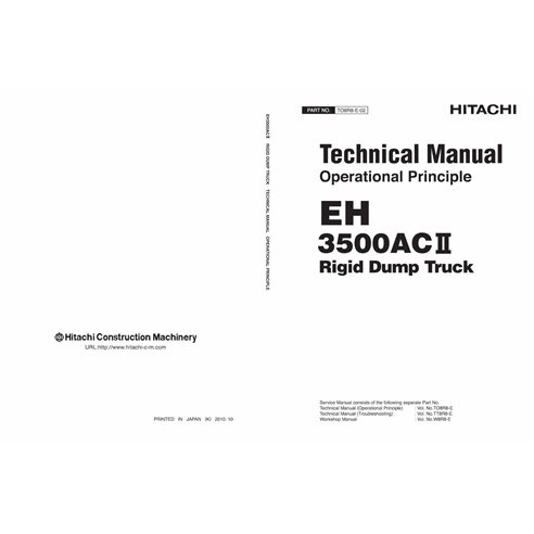 HITACHI-TO8R8E02 Hitachi 3500AC2 rigid dump truck pdf operational principle technical manual