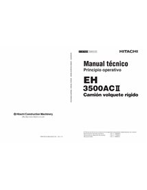 Hitachi 3500AC2 tombereau rigide pdf principe de fonctionnement manuel technique ES - Hitachi manuels - HITACHI-TO8R8S02-ES