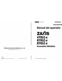 Hitachi 470LC-6, 670LC-6, 870LC-6 excavator pdf operator's manual ES - Hitachi manuals - HITACHI-ESMJAGNA13-ES