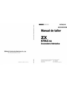 Hitachi 670LC-5A excavator pdf workshop service manual ES