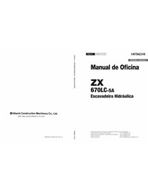 Hitachi 670LC-5A excavator pdf workshop service manual PT