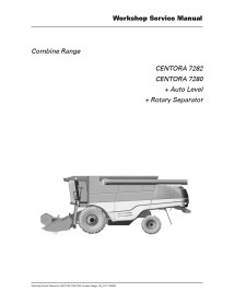 Manual de reparación de cosechadoras combinadas Massey Ferguson MF 7282, 7280 CENTORA - Massey Ferguson manuales - MF-D3111800M2