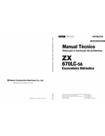 Hitachi 670LC-5A excavator pdf troubleshooting technical manual PT