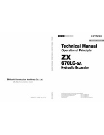 Hitachi 670LC-5A excavator pdf operational principle technical manual 