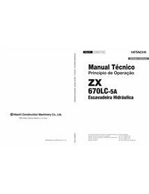 Hitachi 670LC-5A excavator pdf operational principle technical manual PT