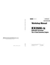 HITACHI-WKEB90EN00 Hitachi EX2600-7B excavadora pdf manual de servicio de taller