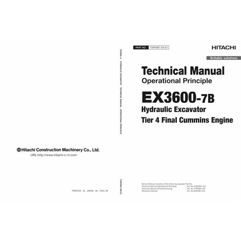Hitachi EX3600-7B escavadeira pdf princípio operacional manual técnico - Hitachi manuais - HITACHI-TOKFB91EN01-EN