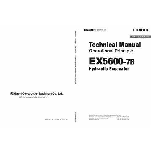 Hitachi EX5600-7B escavadeira pdf princípio operacional manual técnico - Hitachi manuais - HITACHI-TOKGB91EN02