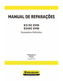 New Holland E215C EVO, E245C EVO excavator pdf service manual PT