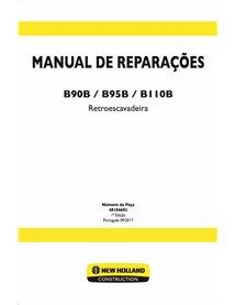 New Holland B90B, B95B, B110 backhoe loader pdf service manual PT