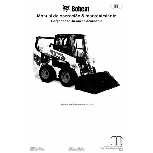 Bobcat S64 skid steer loader pdf operation and maintenance manual ES - BobCat manuals - BOBCAT-S64-7353046-ES-OM