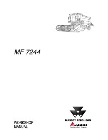 Manual de oficina da colheitadeira Massey Ferguson MF 7244 - Massey Ferguson manuais - MF-LA327326010M