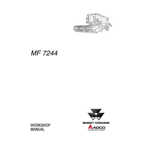 Manual de oficina da colheitadeira Massey Ferguson MF 7244 - Massey Ferguson manuais