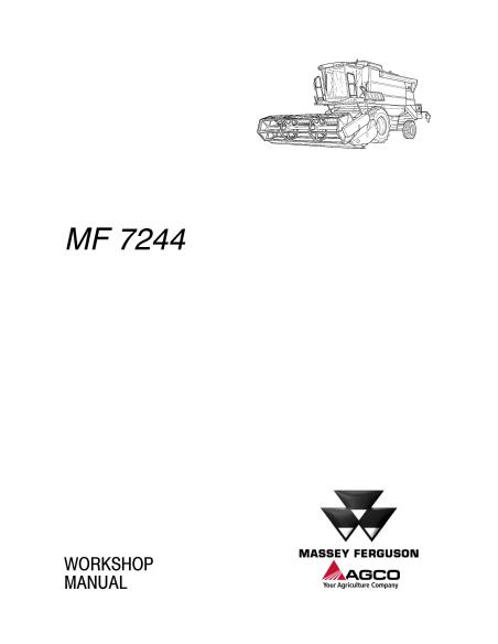 Manuel d'atelier pour moissonneuse-batteuse Massey Ferguson MF 7244 - Massey-Ferguson manuels - MF-LA327326010M