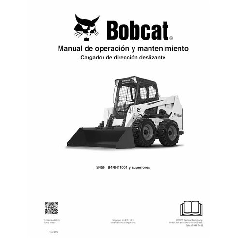 Bobcat S450 skid steer loader pdf operation and maintenance manual ES - BobCat manuals - BOBCAT-S450-7412449-ES-OM