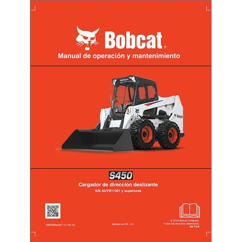 Bobcat S450 skid steer loader pdf operation and maintenance manual ES - BobCat manuals - BOBCAT-S450-6990389-ES-OM