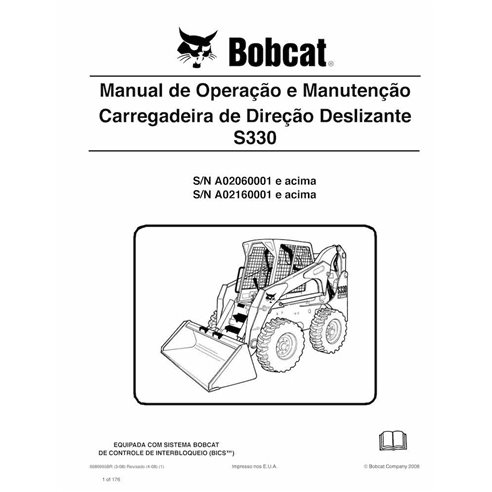 Bobcat S330 skid steer loader pdf operation and maintenance manual PT - BobCat manuals - BOBCAT-S330-6986995-PT-OM