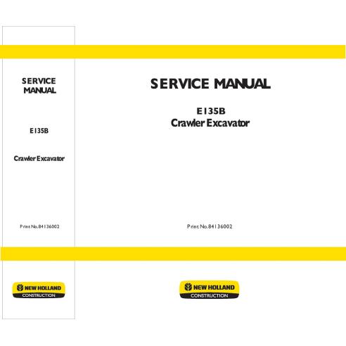 NH-84136002 Manual de serviço da escavadeira New Holland E135B