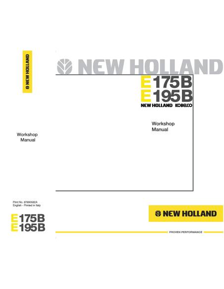 NH-87690582A Manuel d'atelier des pelles New Holland E175B, E195B