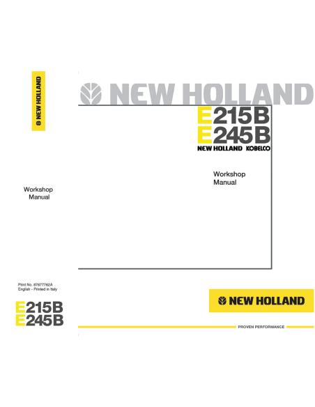 NH-87677762A Manual de taller de excavadoras New Holland E215B, E245B