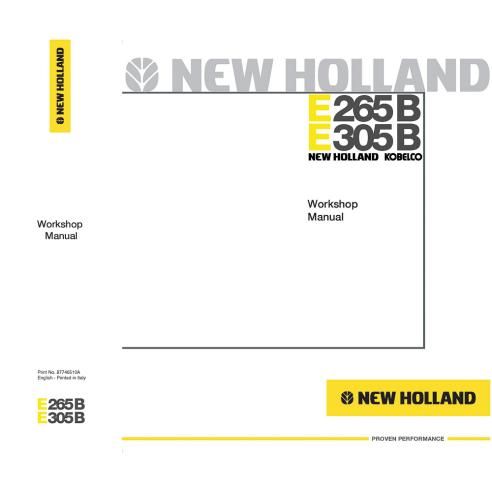 NH-87746510A Manual de taller de excavadoras New Holland E265B, E305B