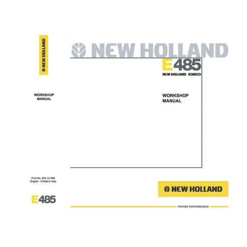 Manual de oficina da escavadeira New Holland E485 - New Holland Construction manuais