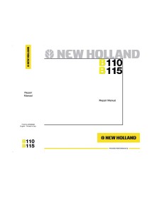 Manuel de réparation pour tractopelle New Holland B110, B115 - Construction New Holland manuels - NH-87643846