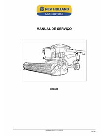 Manual de serviço em pdf da colheitadeira New Holland CR6080 PT - New Holland Agricultura manuais - NH-CR6080-84580445-SM-PT