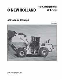 Manual de serviço em pdf da carregadeira de rodas New Holland W170B PT - New Holland Construção manuais - NH-W170B-75314495-S...