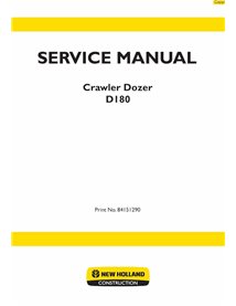 Manuel d'entretien pdf du bouteur New Holland D180 Tier 3 - New Holland Construction manuels - NH-D180-84151290-SM-EN