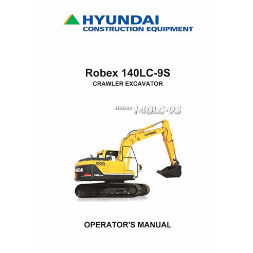 Manual del operador en pdf de la excavadora de orugas Hyundai R140LC-9S - hyundai manuales - HYIUNDAI-R140LC-9S-OM-EN