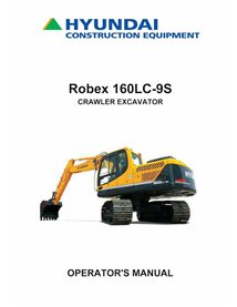 Hyundai R160LC-9S crawler excavator pdf operator's manual  - Hyundai manuals - HYIUNDAI-160LC-9S-OM-EN