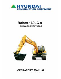 Hyundai R160LC-9 crawler excavator pdf operator's manual  - Hyundai manuals - HYIUNDAI-R160LC-9-OM-EN